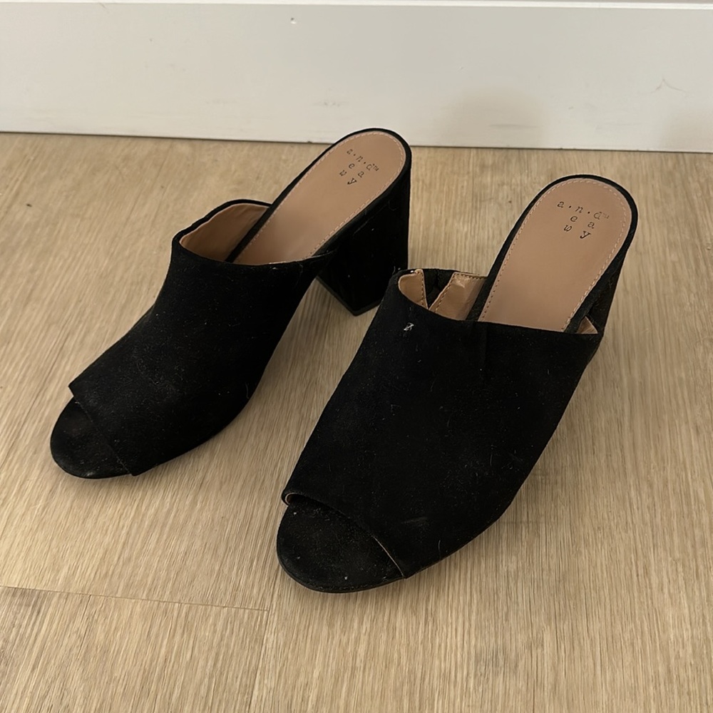 Black Mules - Picture 2 of 3